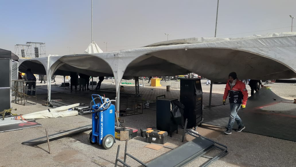 El fuerte viento genera destrozos en los boxes de San Luis: 11.jpeg